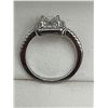 Image 7 : $1450 APPRAISED RADIANT CUT 2.0 CARAT .925 SILVER RING