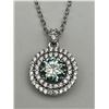 Image 3 : $1070 APPRAISED .925 SILVER PENDANT WITH 1.0 CARAT SOLITAIRE
