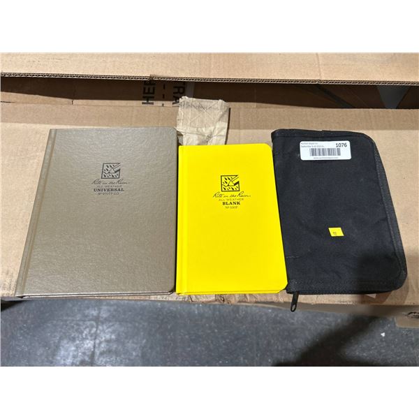 Lot of Rite in the Rain Notebook Bundle: No. 970F-LG and No. 330F with Black Cover