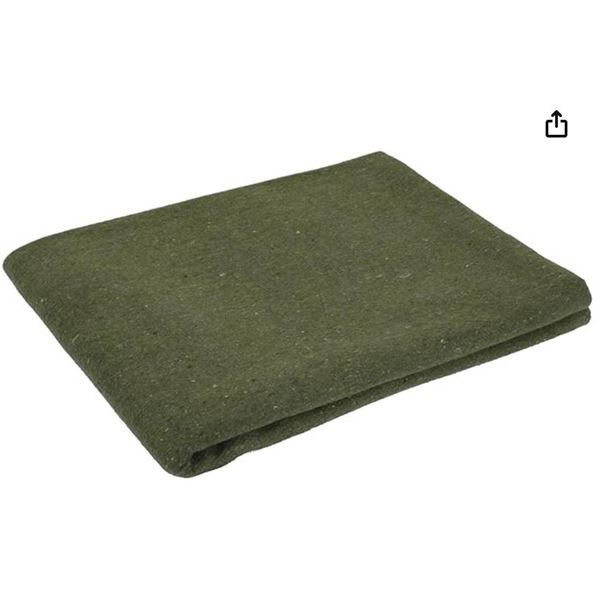 Rothco Wool Rescue Survival Blanket – Warm Emergency Outdoor, Camping Sleep Throw (Olive Dr