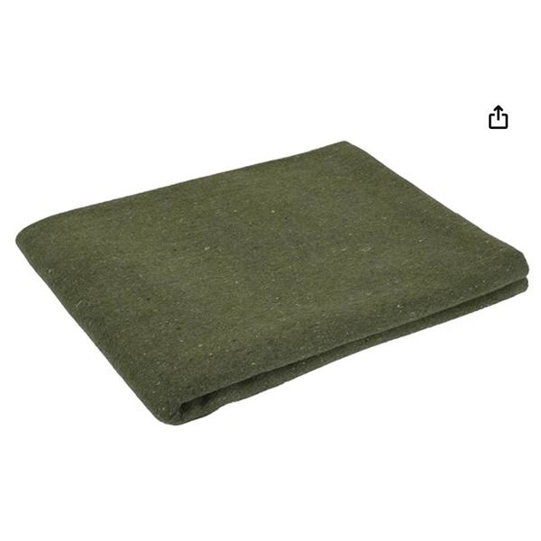 Rothco Wool Rescue Survival Blanket – Warm Emergency Outdoor, Camping Sleep Throw (Olive Dr