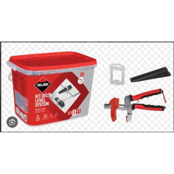 Rubi Delta Level System Kit for Tile Installation Lot of 2