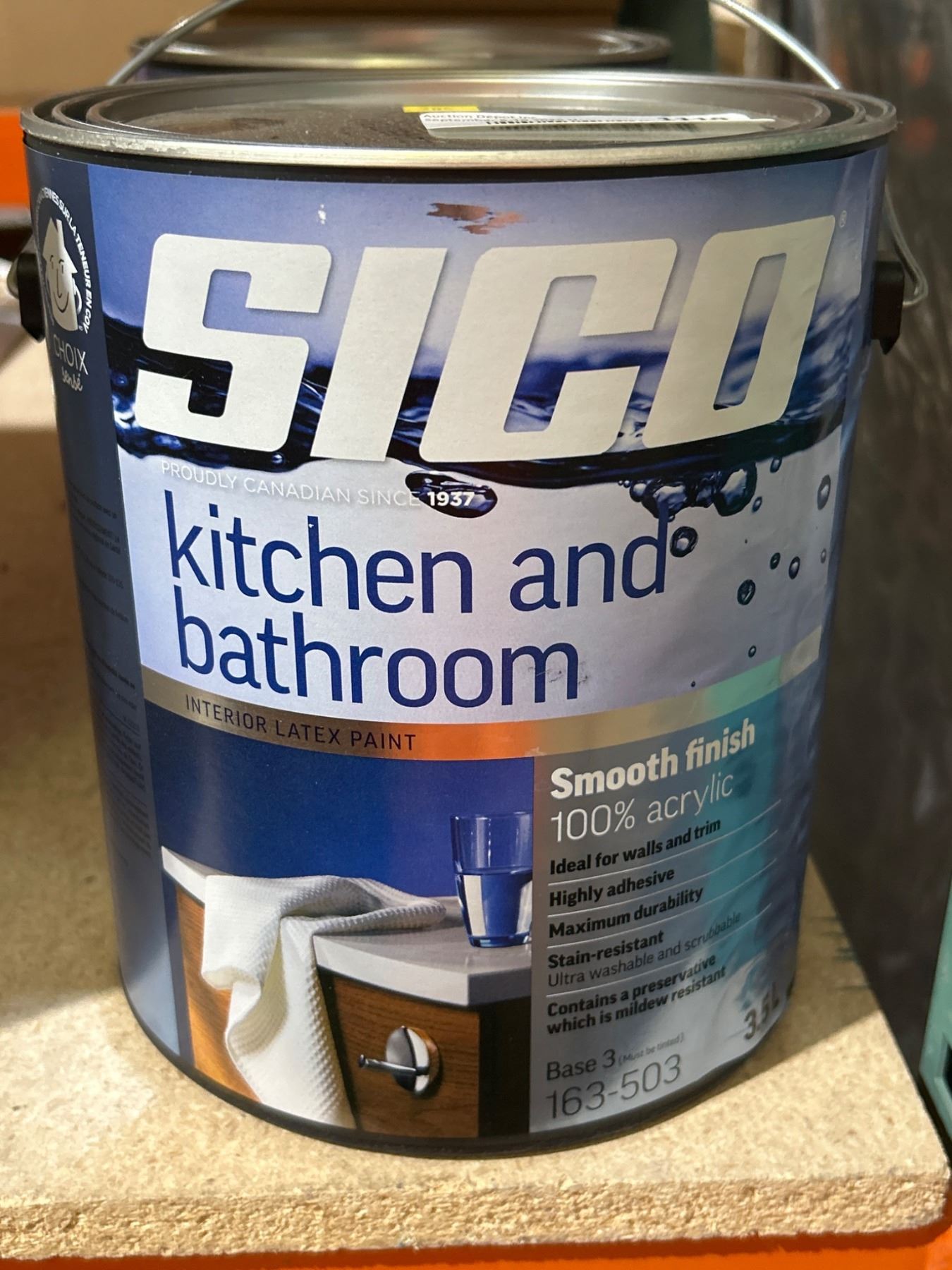 SICO Kitchen and Bathroom 100% Acrylic Latex Paint – Smooth Gloss ...