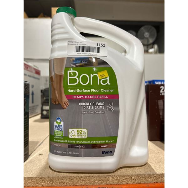 Bona Hard-Surface Floor Cleaner Ready-To-Use Refill – 3.78 Liters