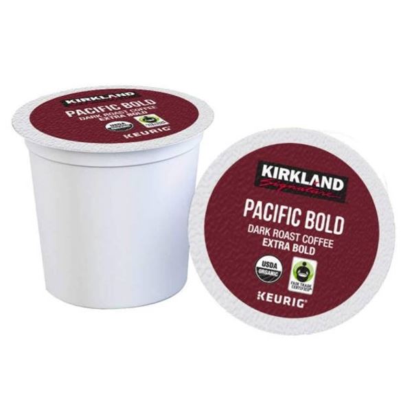 Kirkland Signature Pacific Bold Organic K-Cup Pods, 1.36 kg, 120 Count