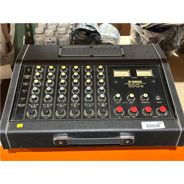 Yamaha 100 III Mixer Amplifier With VU Meters and Multiple Input Channels