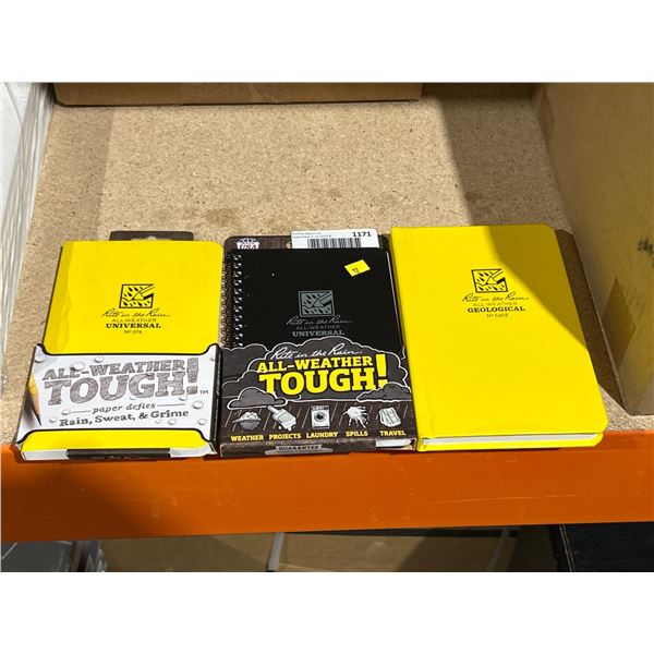 Lot of Rite in the Rain All-Weather Notebooks Lot – Models 540F, 370F, and 1171