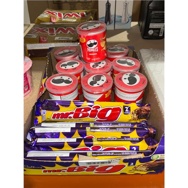 Lot of Pringles and Mr. Big Snack Items
