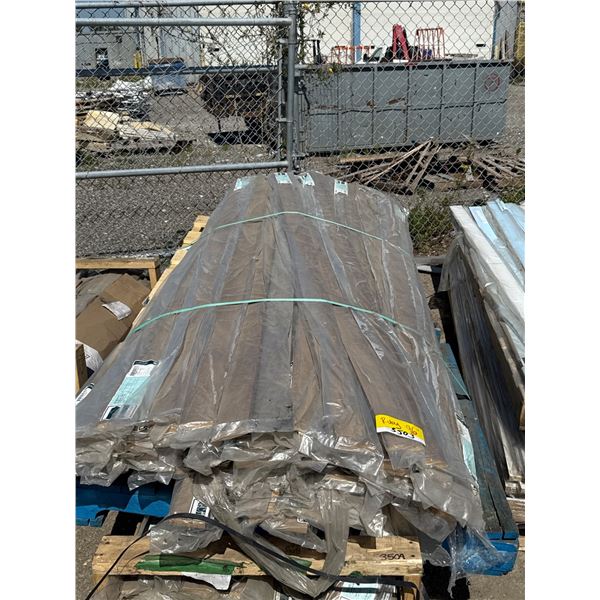 Pallet Lot of Eclipse 96 inch moulding/ trim/edging-Ruby Grey