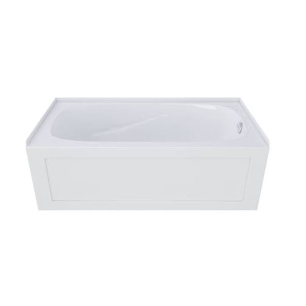 Mirolin Tucson 60 x 32 x 20-in White Acrylic Drop-In Oval Bathtub with Right Skirt