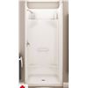 Image 1 : Essence SH-3636 AcrylX Alcove Center Drain Four-Piece Shower in White