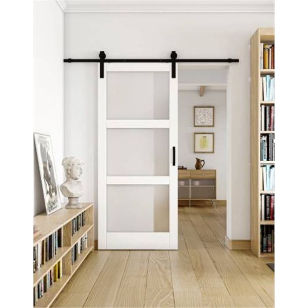 Set of 2 Sliding Barn Doors – 36 in. x 96 in. – Hardware not included