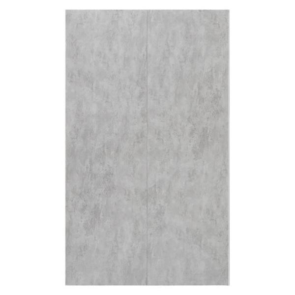Ove Decors Lotus 48 Shower Wall Panel, Concrete Finish, 47.68 x 80 Inches