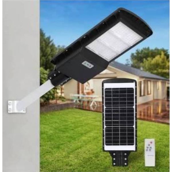 THJYSL 200W Outdoor Solar Street Light, Model YZX-300, Black