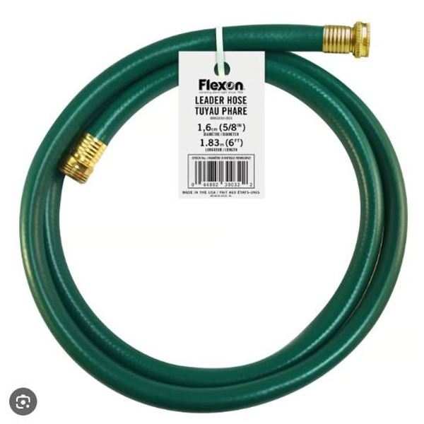 Lot of 2 – Flexon Leader Hose 5/8 Inch Diameter 6 Feet