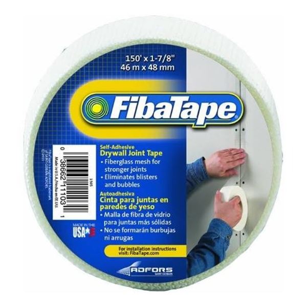 6 FibaTape Drywall Joint Tape Rolls, 150 ft x 1-7/8 in