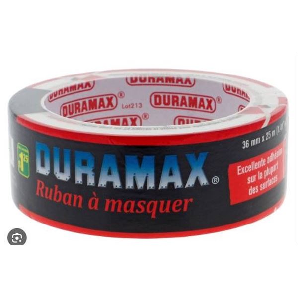 12 Rolls of Duramax Masking Tape, 36mm x 25m