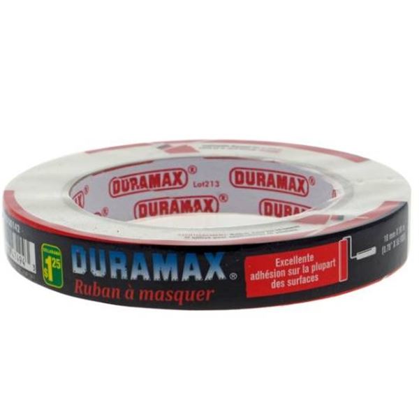 Duramax Masking Tape Lot of 12, 18 mm x 50 m (0.70 x 55 Yds)