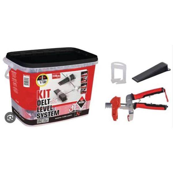 Rubi Kit Delta Level System, Lot of 2, 1.5 mm, Made in Spain