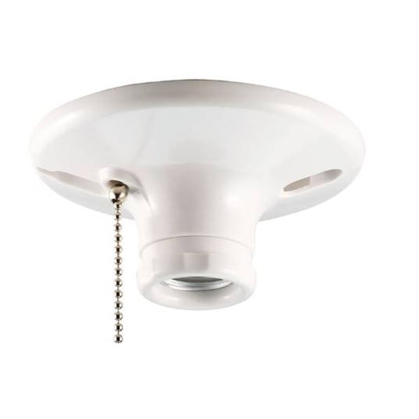 Eaton Porcelain Lampholders with Pull Chain Switches – Lot of 3