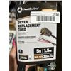 Image 3 : Southwire Dryer Replacement Cord, 5-ft, 10/2-12/2, 30A, Model S41120