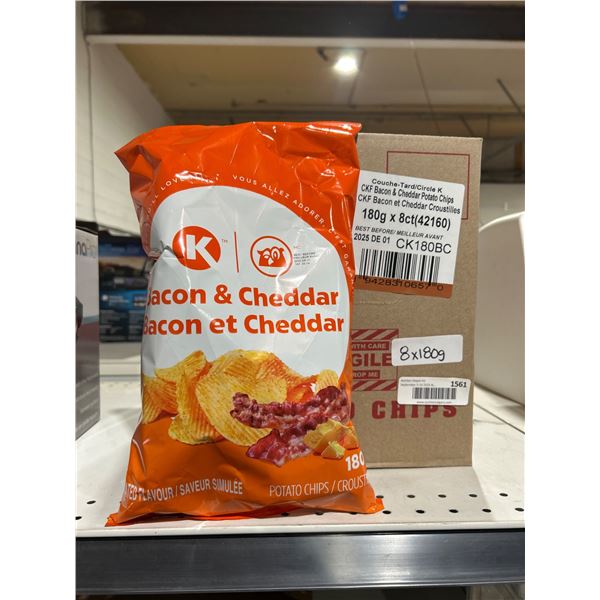 180g Bacon And Cheddar Potato Chips By Circle K