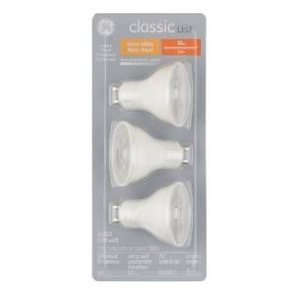 6x3pc GE GU10 LED Bulbs, 3000K, 5.5W, 500 Lumens