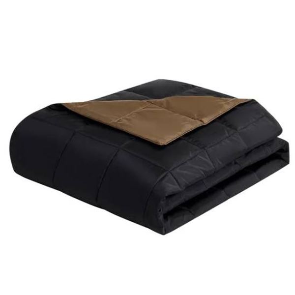 Columbia Sleeping Bag with Drawstring Storage, Black and Brown