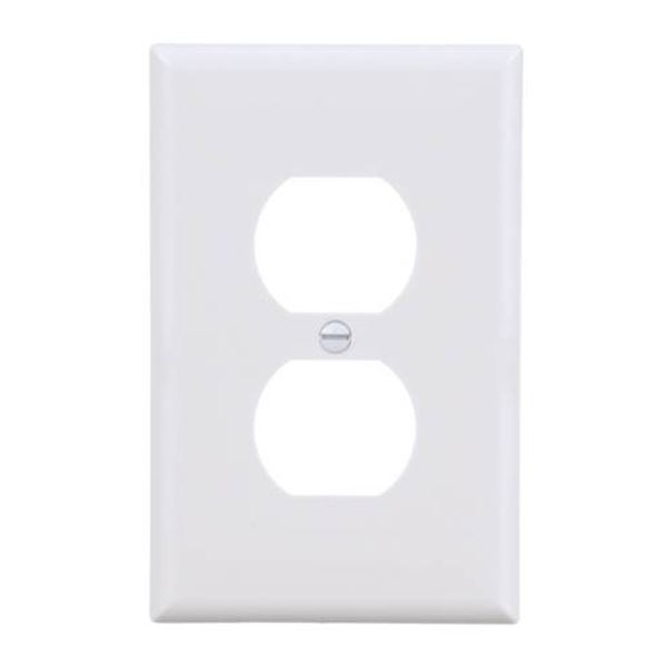 Eaton Mid-Size Single Gang Duplex Wallplates, 10-Pack