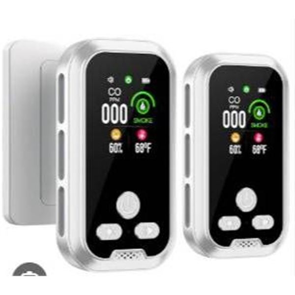 LOT OF 2 Gedsffati Gas And Co Detector With Plug For Home Gas Detector Gas Alarm