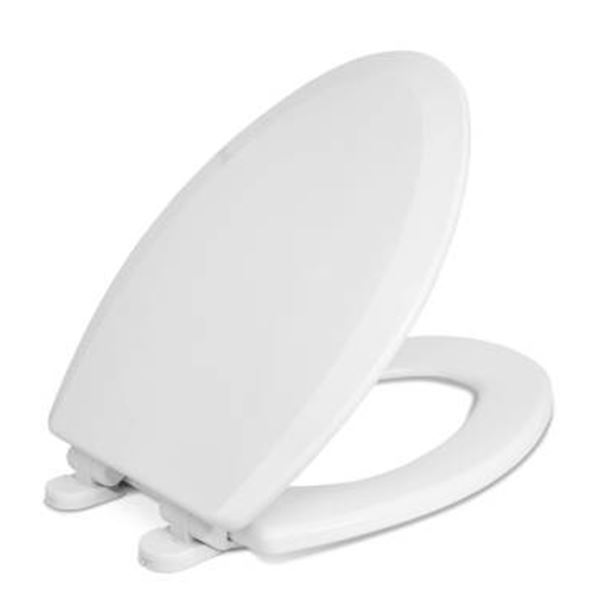 Centoco Elongated Toilet Seat With Slow Close Lid – White