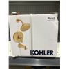 Image 2 : Kohler R30439-4G-2MB Avail Bathroom Faucet Set in Modern Brass Finish