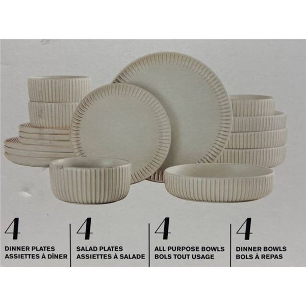 Maison Neuve 16-Piece Windsor Artisan Dinnerware Set