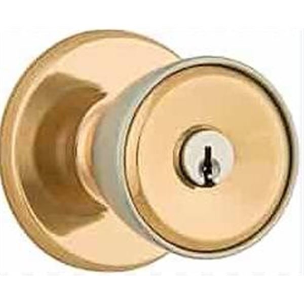 Lot of 6 Weiser Elements Beverly Keyed Entry Door Knob in Bronze/Chrome