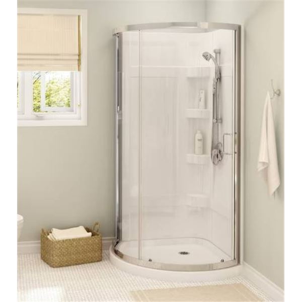 Maax Iris II Shower Kit, 34 x 34 x 76 Inches, Acrylic/ABS Material