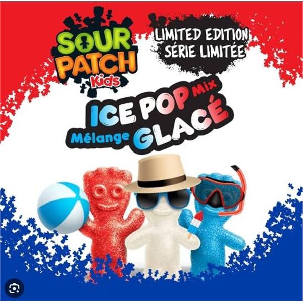 Sour Patch Kids Ice Popz Limited Edition 150g Pack (12 Count)