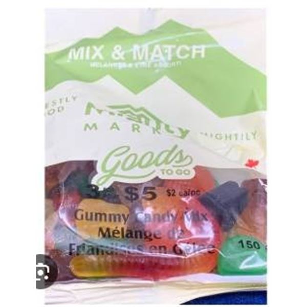 Mighty Marked Goods To Go – Mixed Candy Bag, 150g, Quantity: 12