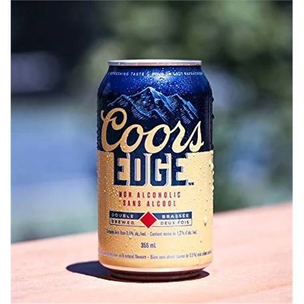 Coors Edge Non-Alcoholic Beer, 12 Cans, 355 mL Each