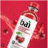 Image 1 : Bai Zambia Bing Cherry WonderWater 530mL Bottles (12 Count)