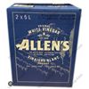 Image 1 : Allen’s White Vinegar, 5L Jugs, Case of 2