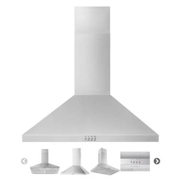 Whirlpool WVW53UC0LS Range Hood, 30 inch Exterior Width 3, 400 CFM, 7.5, LED, 3, Stainless Steel col