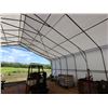 Image 11 : Large FarmTek ClearSpan Tent Covered Building Structure 34' x 76' x 21'10" Tall at the Peak