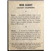 Image 2 : 1956 SHREDDED WHEAT CFL BOB GEARY