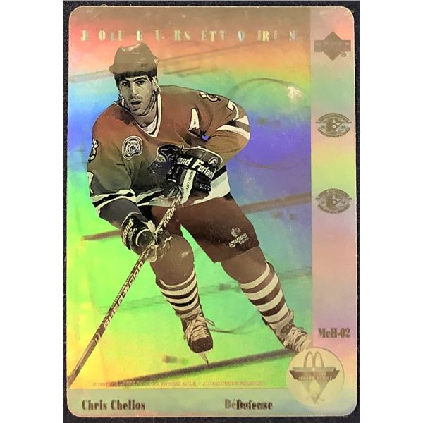 1991-92 UPPER DECK HOLOGRAM - CHRIS CHELIOS (HOF)