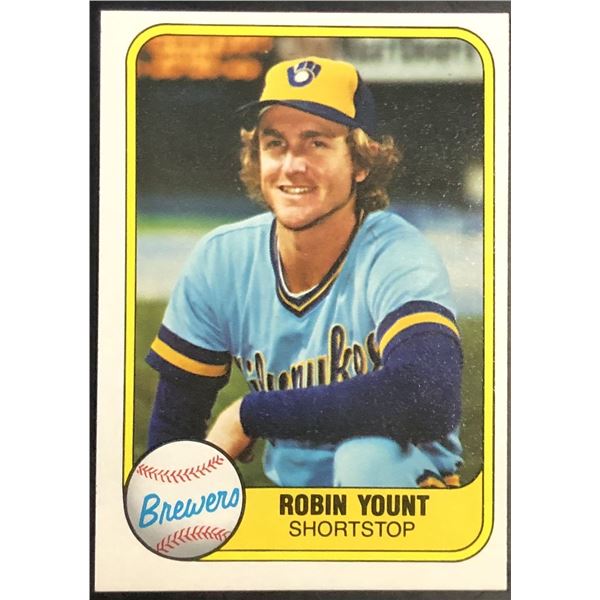 1981 FLEER ROBIN YOUNT (HOF)