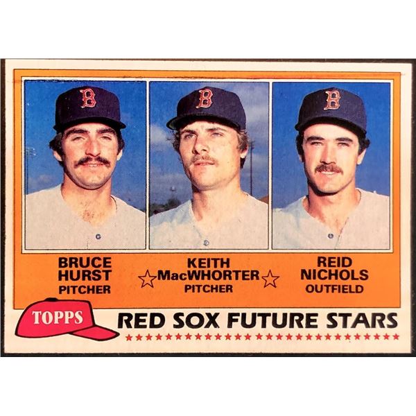 1981 TOPPS BRUCE HURST ROOKIE CARD