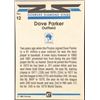 Image 2 : 1982 DONRUSS DIAMOND KING DAVE PARKER (HOF)
