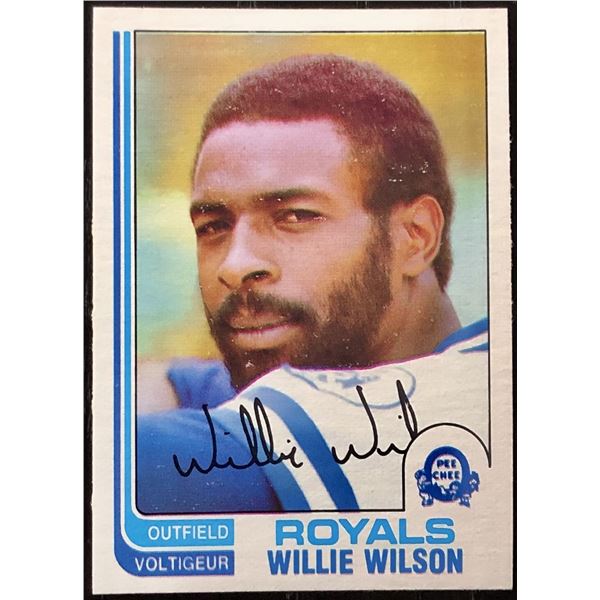1982 O-PEE-CHEE WILLIE WILSON