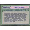 Image 2 : 1982 TOPPS DAVEY LOPES