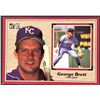 Image 1 : 1983 DONRUSS GIANT GEORGE BRETT (HOF)
